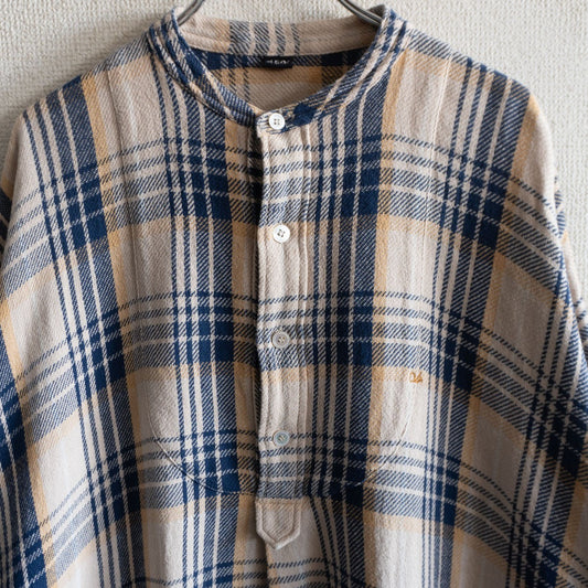 45R Indian Thin Flannel Big Shirt Dress Relaxed Fit Size XS
