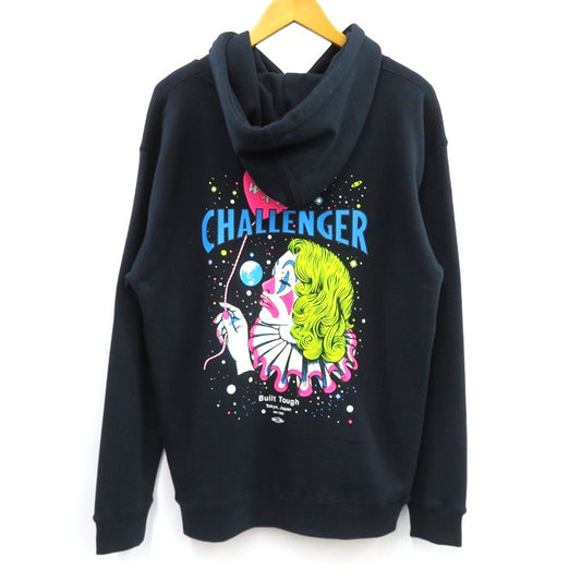 CHALLENGER End War Print Hoodie Navy Size M