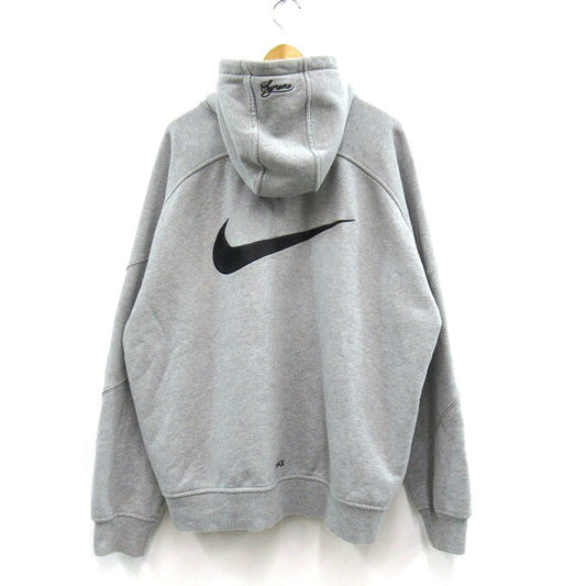 Supreme x Nike 25SS Zip Up Hoodie Gray Size L