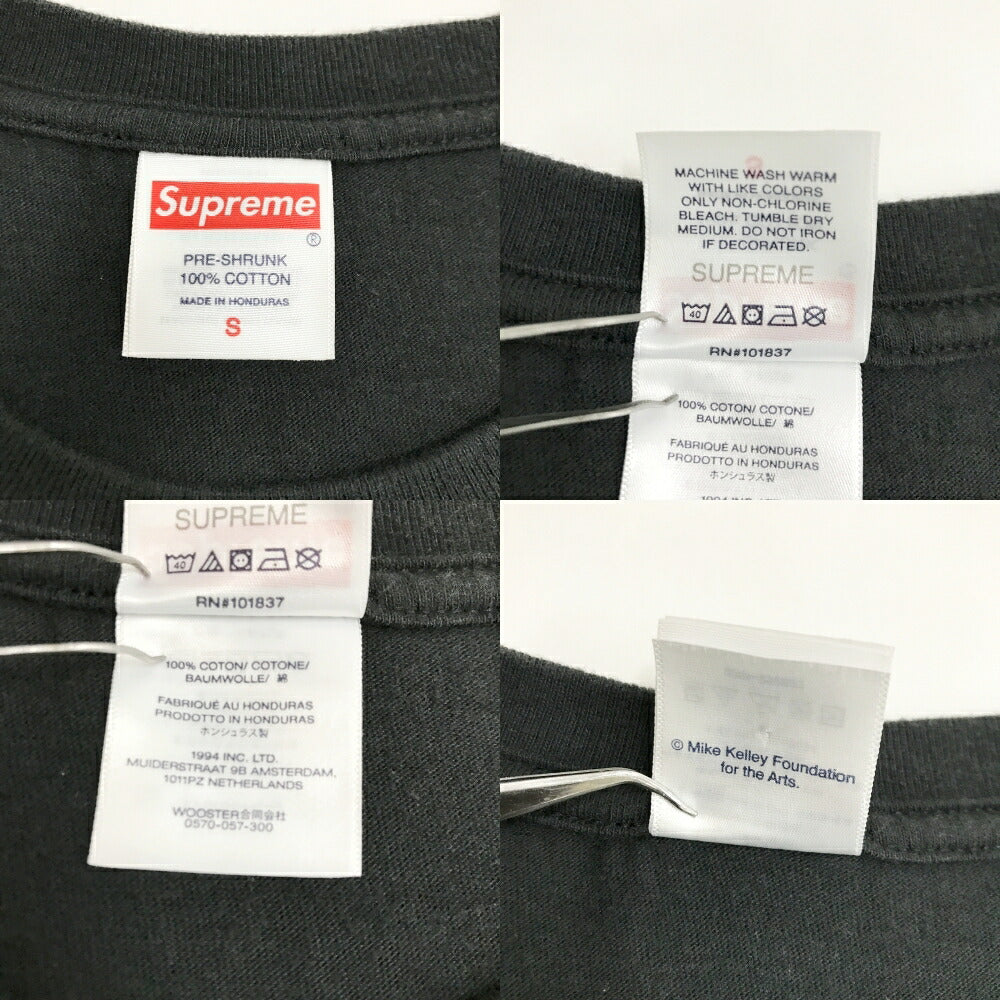 Supreme x Mike Kelley Banner T-Shirt Black Size S