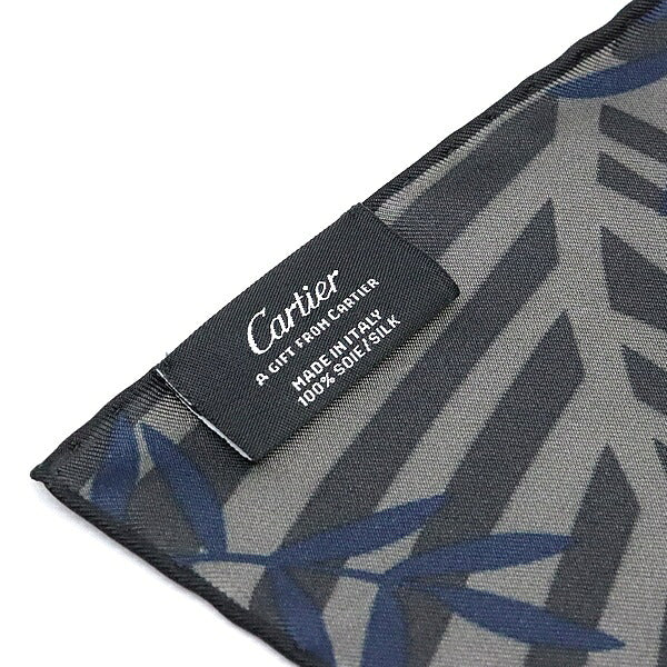 Cartier Leopard Print Silk Scarf Black Multi Size ONE SIZE
