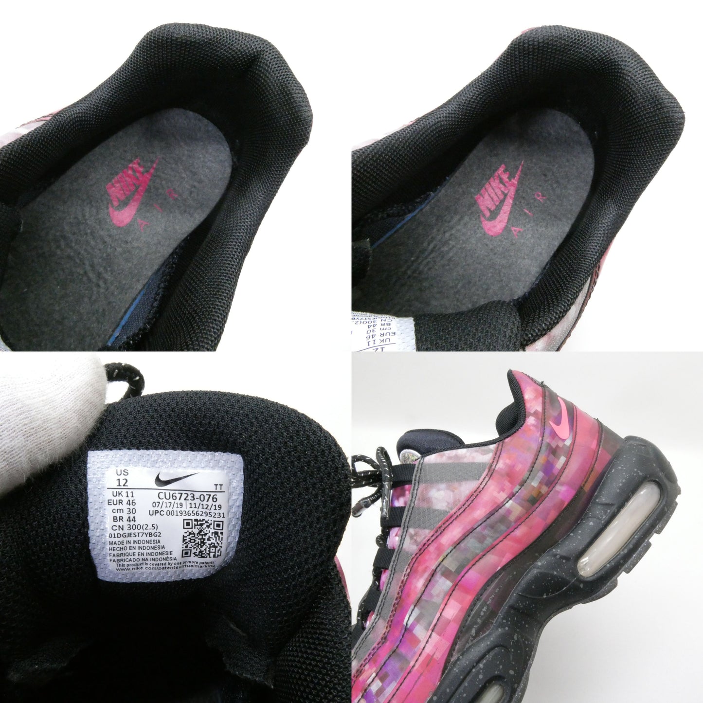 NIKE AIR MAX 95 Premium Cherry Blossom Sneakers Red Size 12