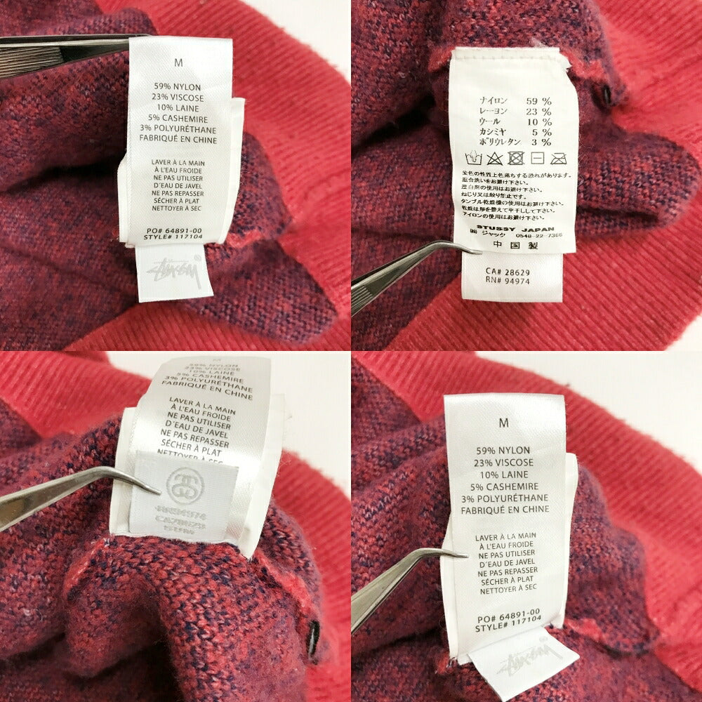 STUSSY Stussy Sport Logo Knit Sweater Red Size M
