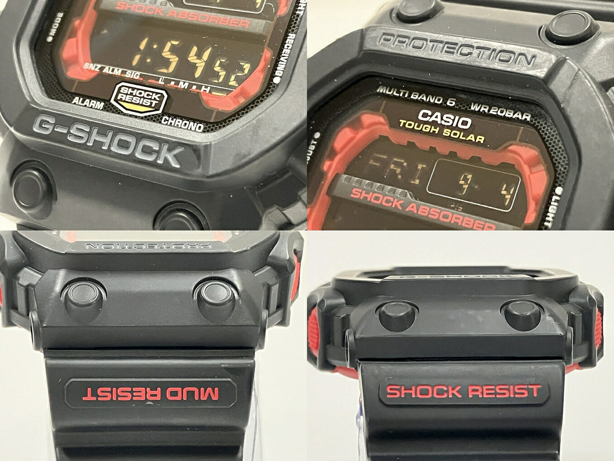 CASIO G-SHOCK GXW-56-1AJF Black/Red Watch