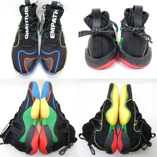 Adidas CRAZY BYW LVL X PW Pharrell Black Sneakers Size 30.5