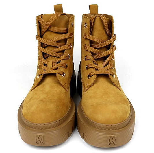 AMIRI MA Logo Suede Boots Brown Size EU 43