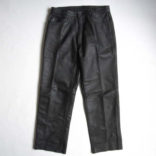 Kadoya Leather Pants Black Size 36