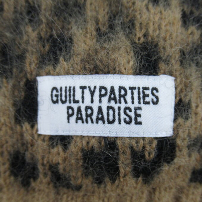 WACKO MARIA 22FW Leopard Heavy Mohair Cardigan Multi Size XL
