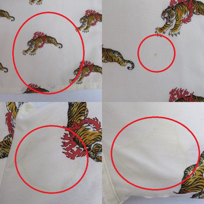 WACKO MARIA x Tim Lehi Tiger Hawaiian Shirt White Size XL