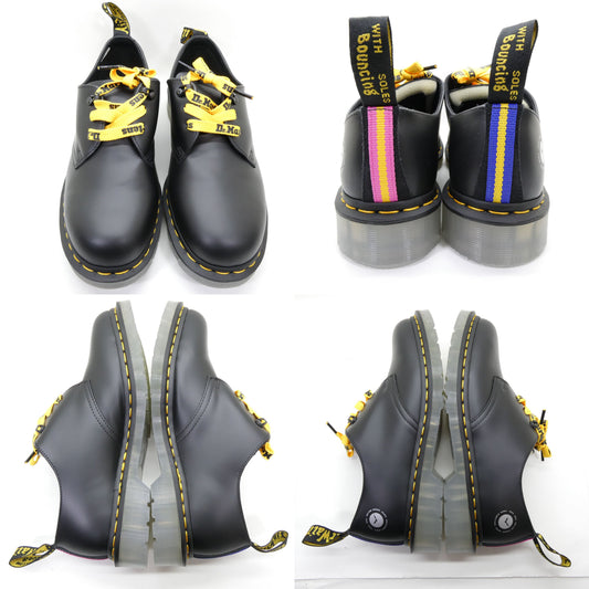 atmos x Dr. Martens 1461 3-Eye Black Smooth Sneakers Size 10