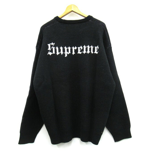 Supreme 24FW Snow White Sweater Black Size XL