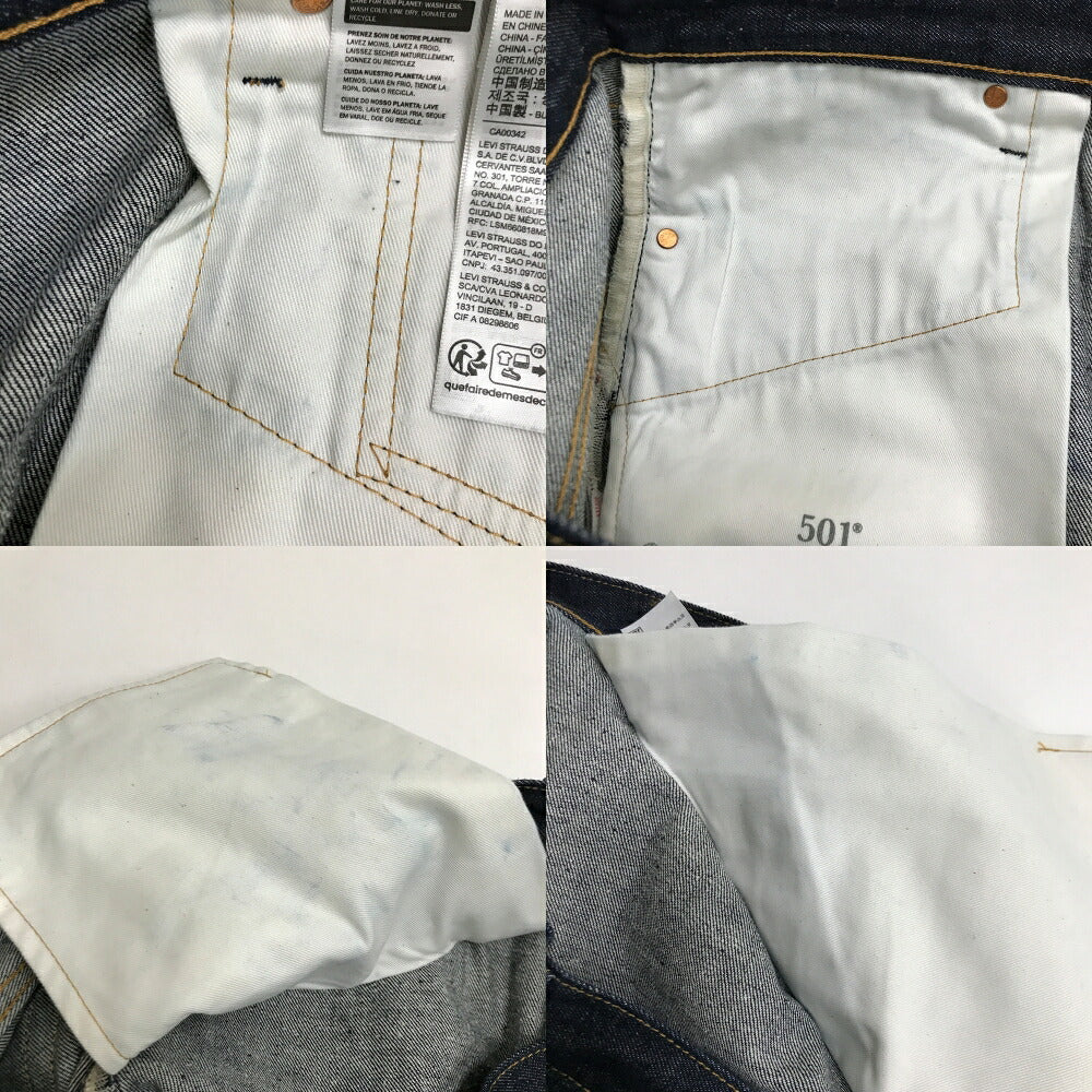Levi's PREMIUM 501 BIG E Denim Jeans Blue Size 36