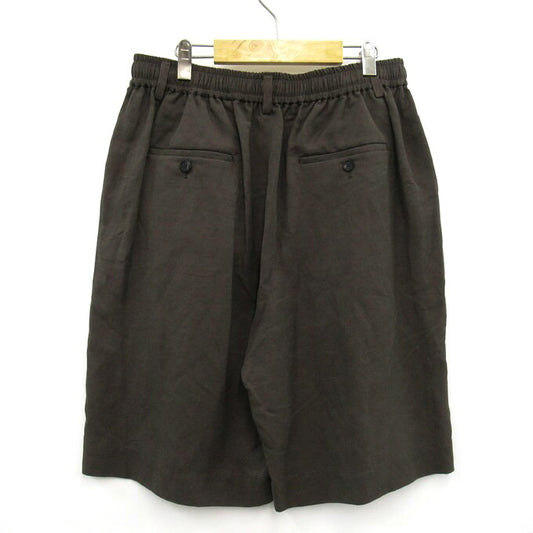 Wide Easy Short Trousers ssstein Pants Khaki Brown Size L