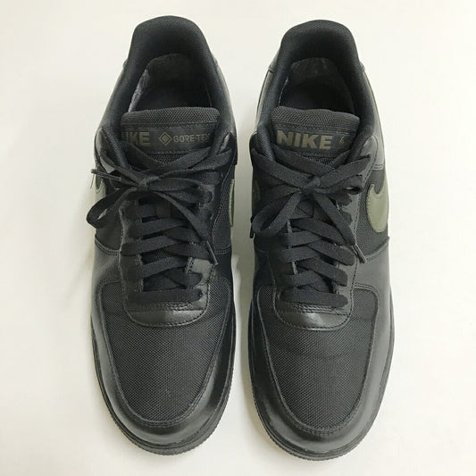 Nike LOW GORE-TEX Air Force 1 Black Khaki Sneakers Size 30