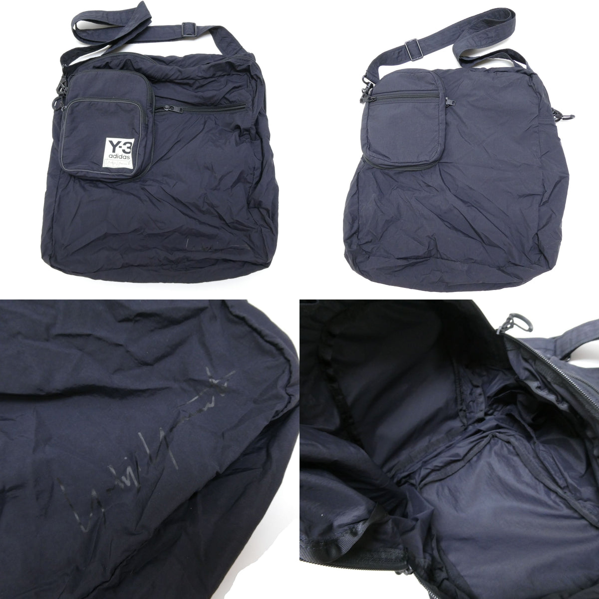 Y-3 19AW Packable Airliner 2-Way Shoulder Bag Black