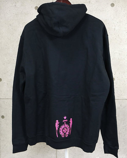 CHROME HEARTS Foti Missleren Hoodie Black/Pink Size L