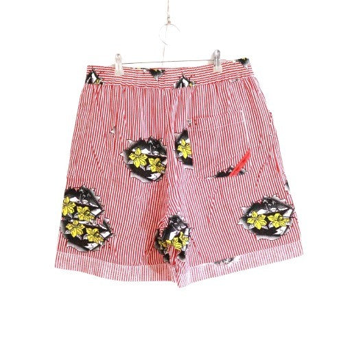 PHINGERIN S/S Gauze Stripe Pajama Shorts Red Size FREE