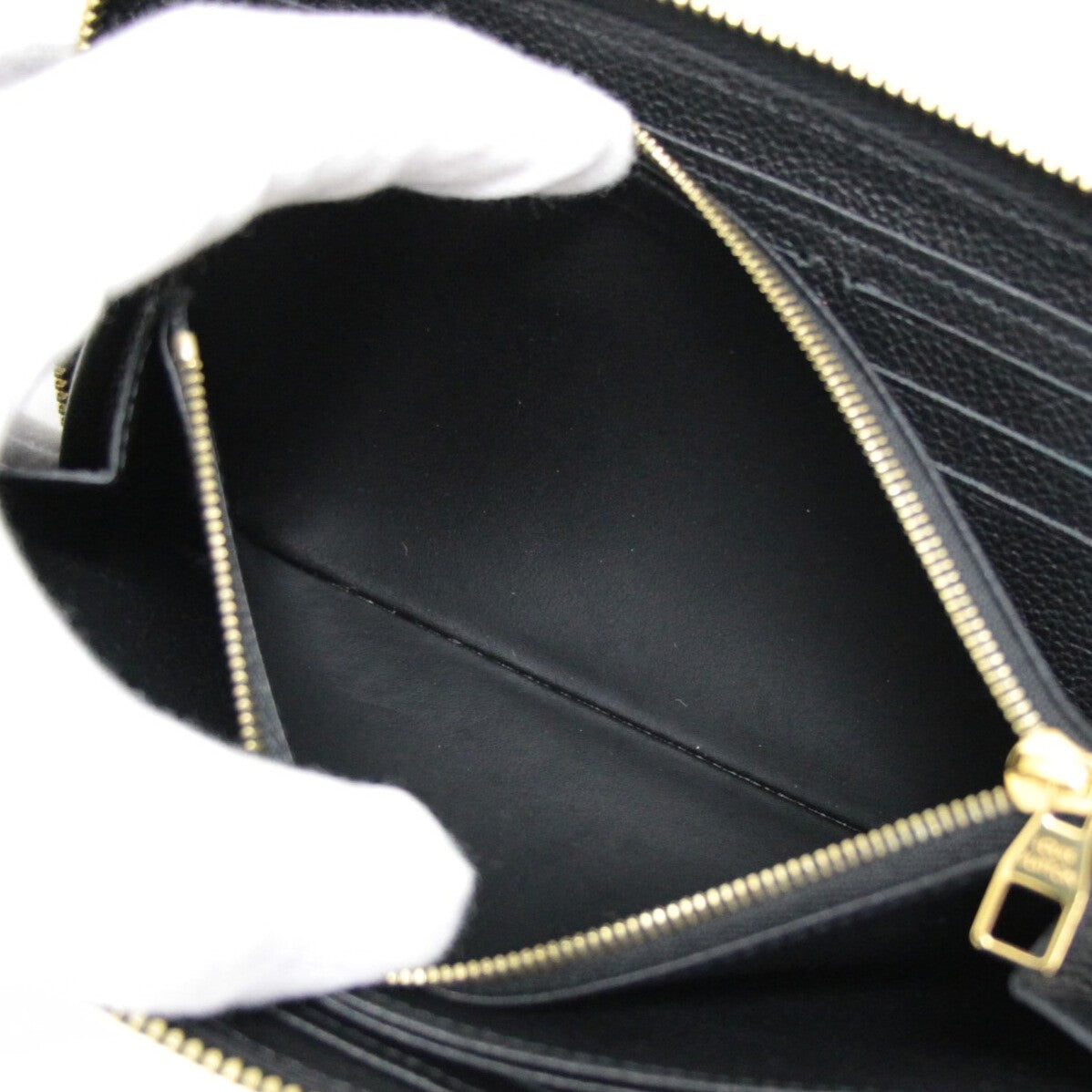 Louis Vuitton Zippy Wallet Black Wallet Size ONE SIZE