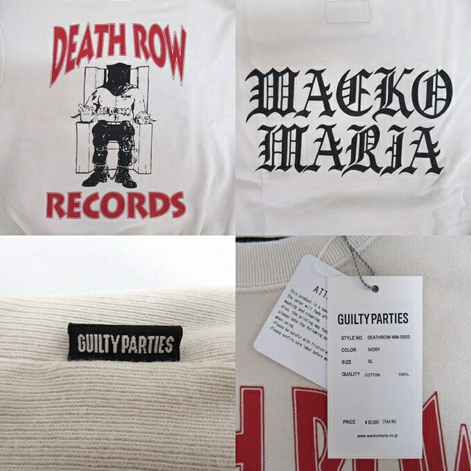 WACKO MARIA x DEATH ROW 25AW Crewneck Sweatshirt Size XL