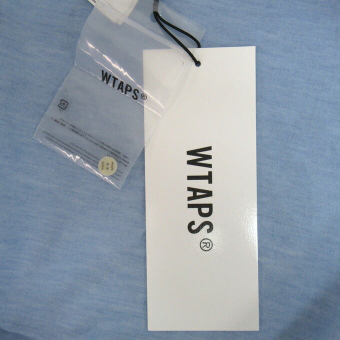 WTAPS 24AW Cotton Chambray Shirt Light Blue Size 04
