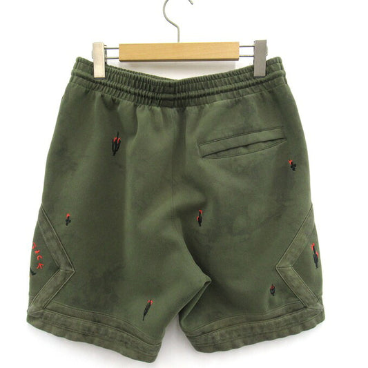 AIR JORDAN x Travis Washed Suede Shorts Green Size S