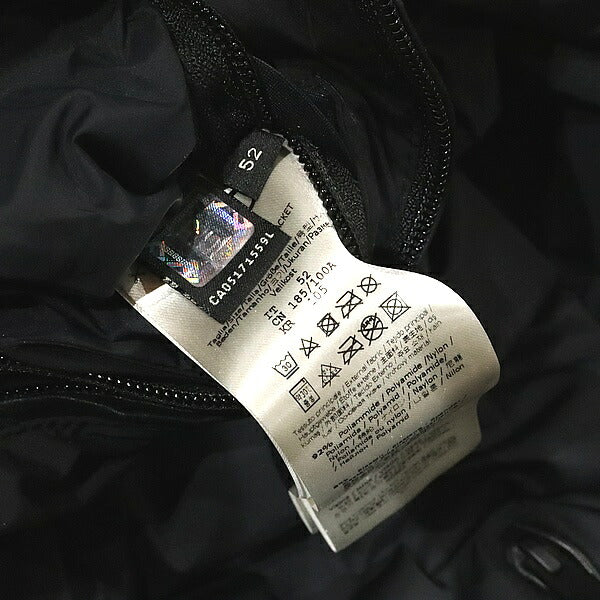 FENDI Karl Lagerfeld Nylon Down Jacket Black Size 52
