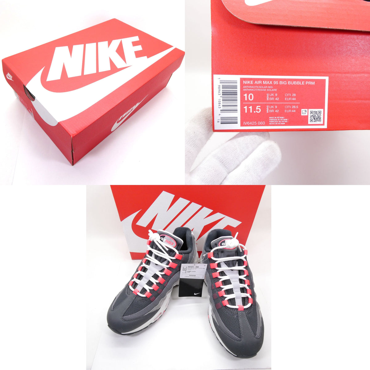 REVERSE SOLAR RED Nike Air Max 95 Big PRM Sneakers Size 28.0