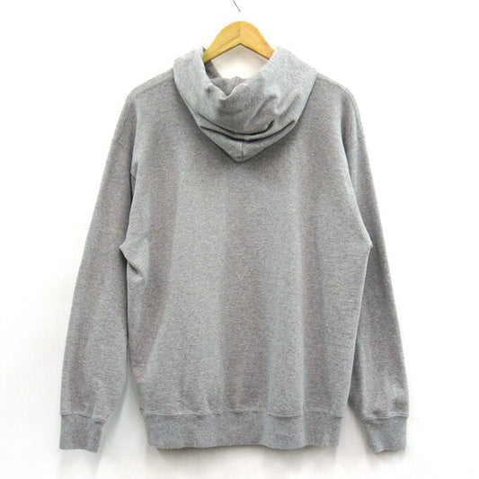 STANDARD CALIFORNIA Cotton Logo Pullover Hoodie Gray Size L