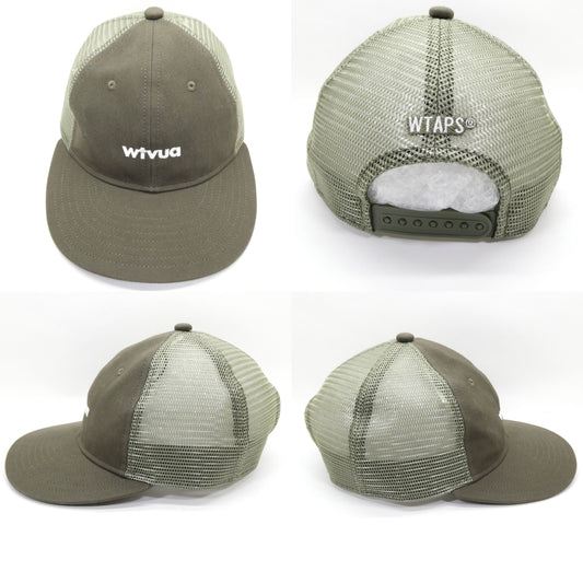 WTAPS T-6M 02 Cotton Canvas Mesh 6-Panel Cap Multi
