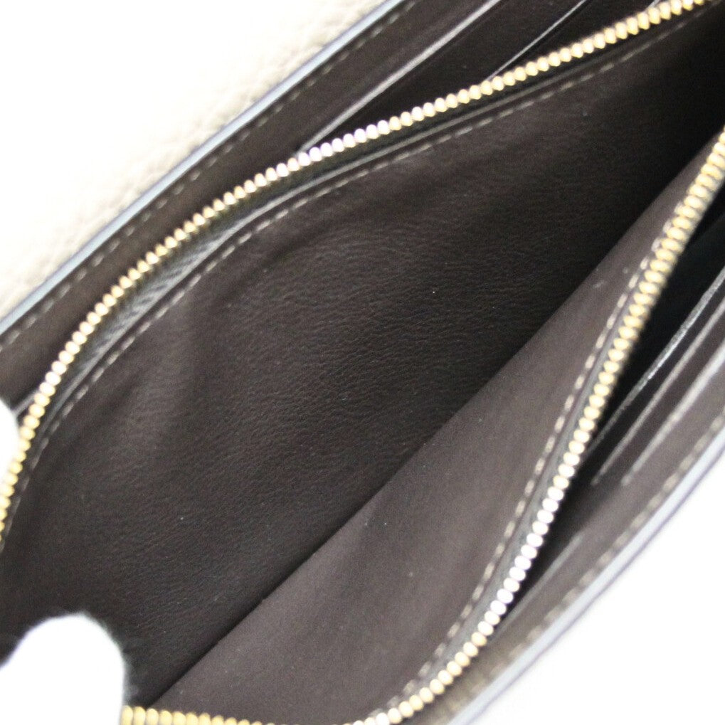 Louis Vuitton Capucines Taurillon Wallet Gray Size ONE SIZE