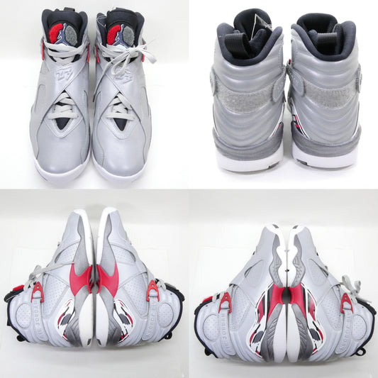 NIKE AIR JORDAN 8 Retro SP "Reflection" Sneakers Size 27.0
