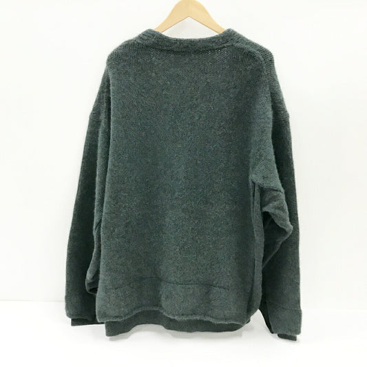 YOKE 21AW Connecting V-Neck Cardigan Green Size 3