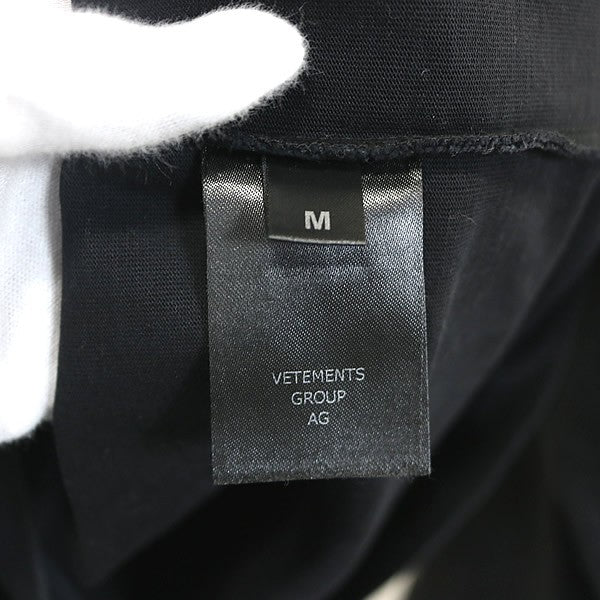 VETEMENTS 26SS Biker Cross Long Sleeve T-Shirt Black Size M