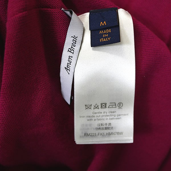 LOUIS VUITTON Wool Logo Embroidered Turtleneck Knit Size M