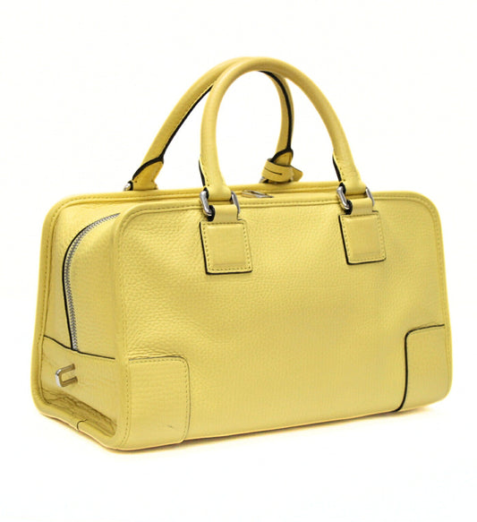 LOEWE Amazona 28 Leather Handbag Yellow Size ONE SIZE