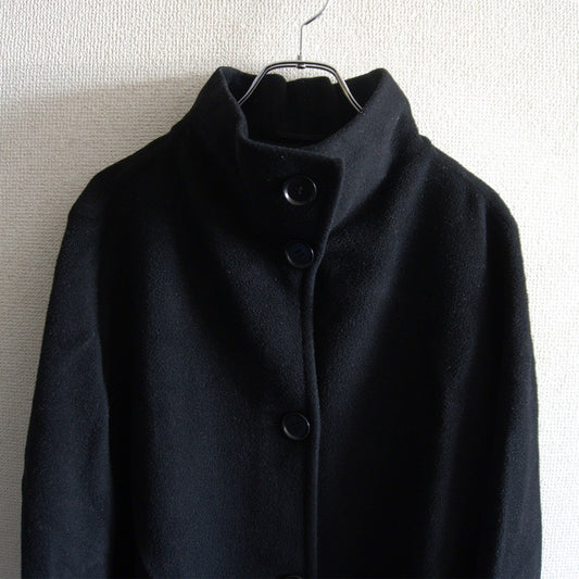 Max Mara Pure Wool Coat Black Size 38