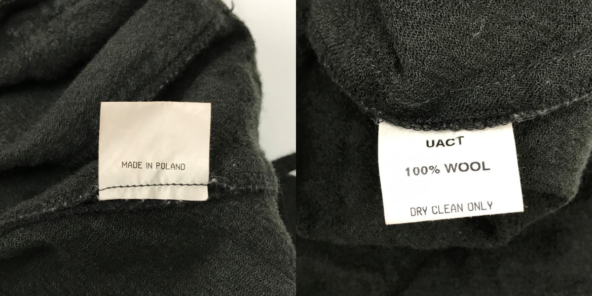 UACT 90s-00s Wool High-Waist Pants Black Size M