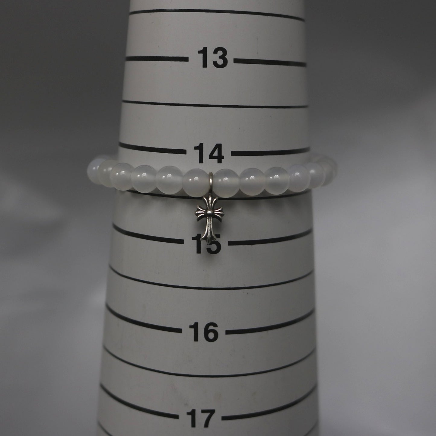 CHROME HEARTS Silver CH Cross Stacked Bead Size ONE SIZE
