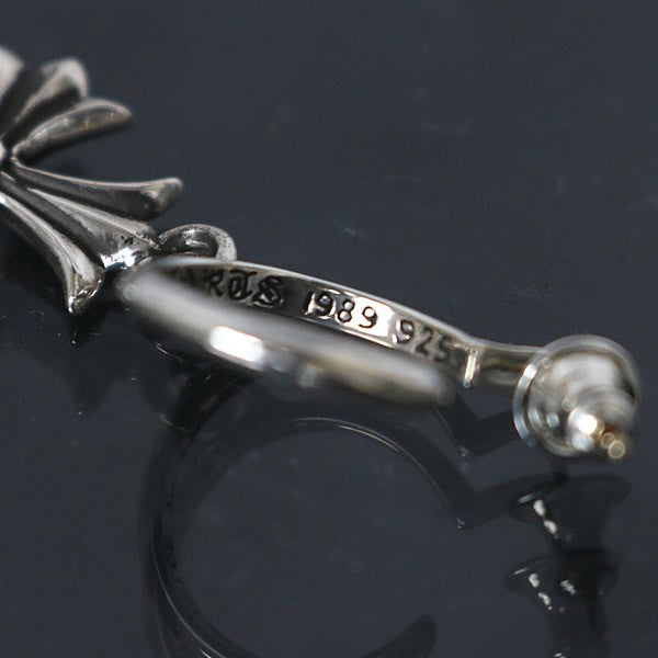 CHROME HEARTS Tiny CH Cross Hoop Earrings Size ONE SIZE