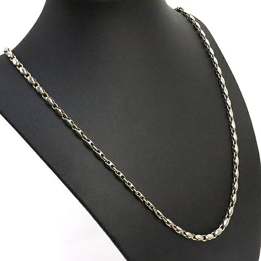 BVLGARI Rice Chain Necklace SS YG18K Size ONE SIZE