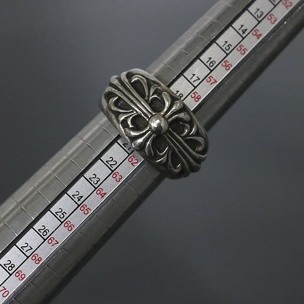 CHROME HEARTS Floral Cross Ring SV925 Silver Size ONE SIZE
