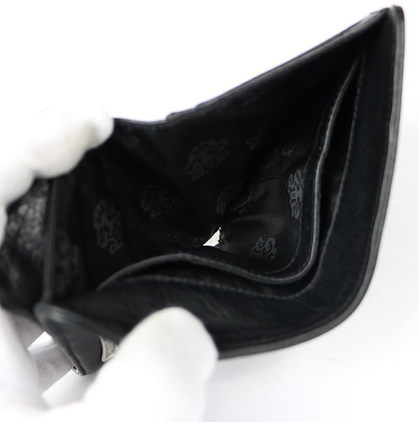 CHROME HEARTS Black Leather Joey Wallet Size ONE SIZE