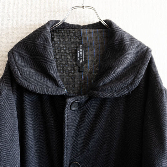Geoffrey B. Small handmade fully-lined 4-button oversized coat Size S