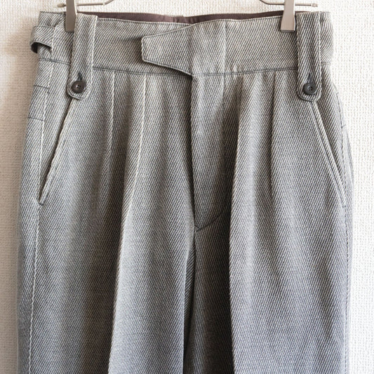 Giorgio Armani Side-Adjuster Double-Pleat Trousers Size 46