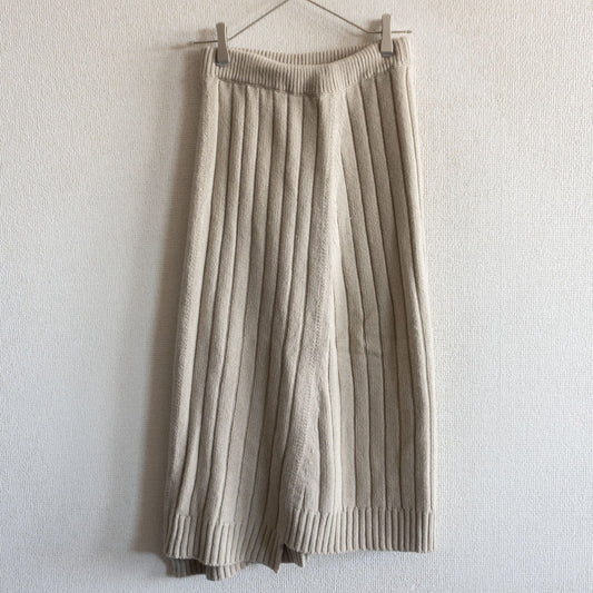 The Row 100 Ribbed long skirt Beige Size XS