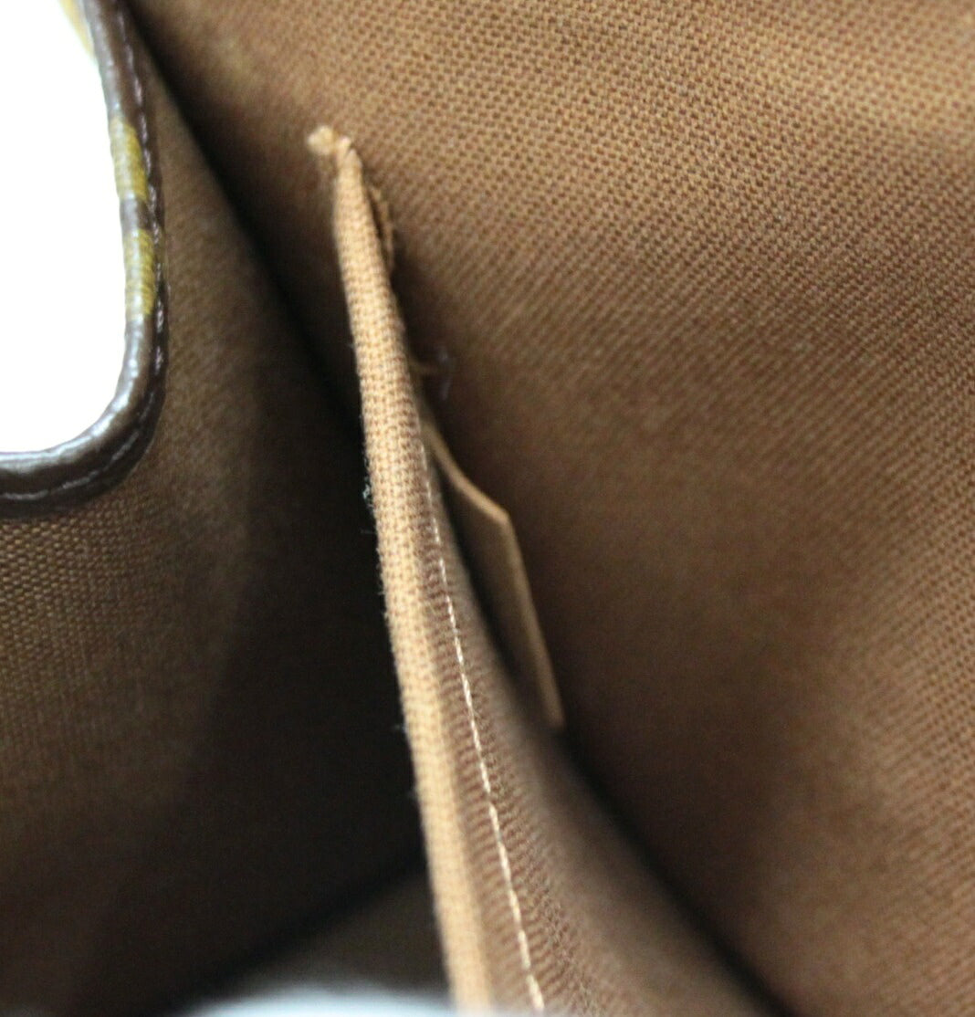 Louis Vuitton Popincourt Handbag Brown Size ONE SIZE