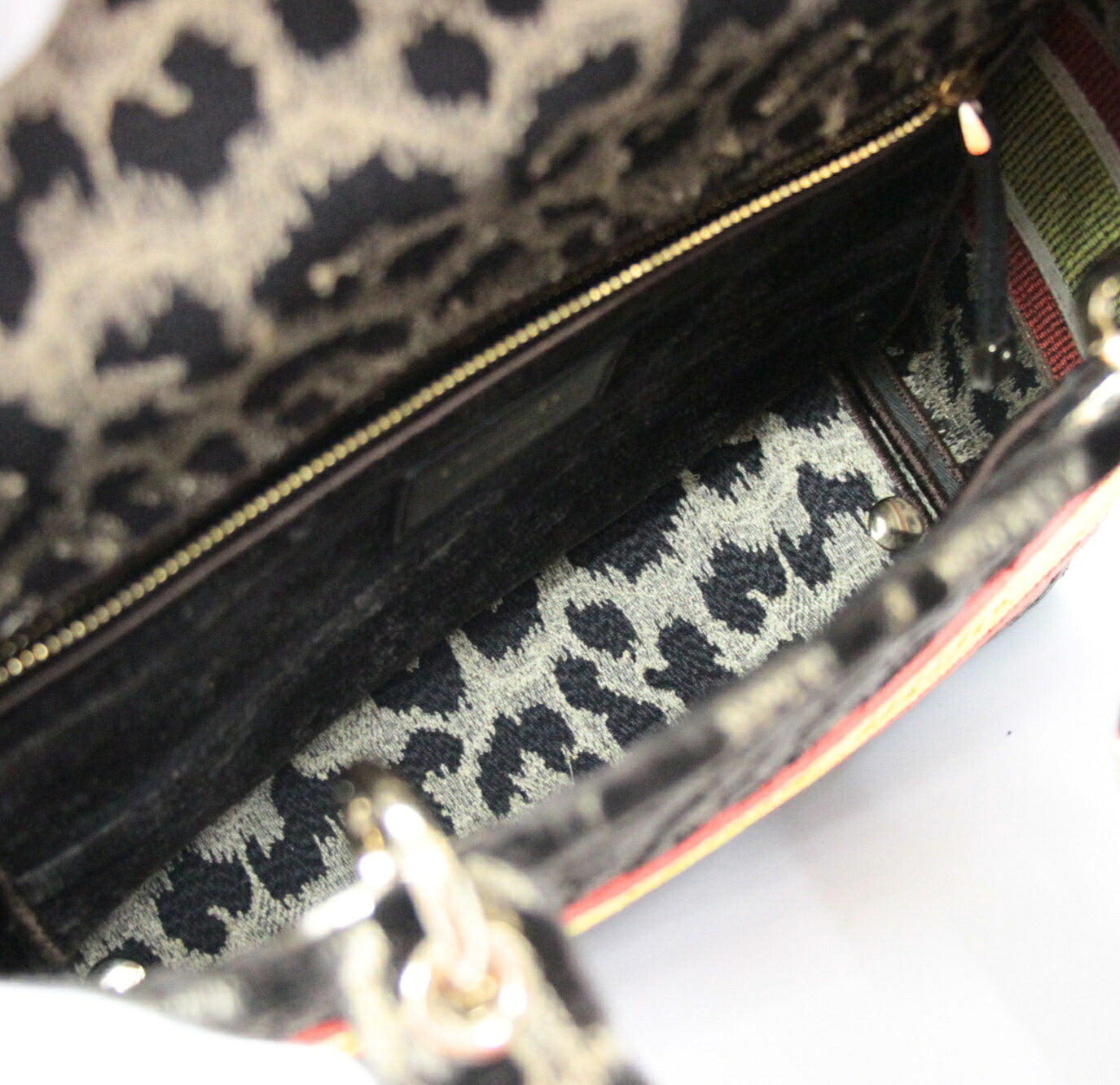 Christian Dior Lady D-Lite Velvet Bag Multi Size ONE SIZE