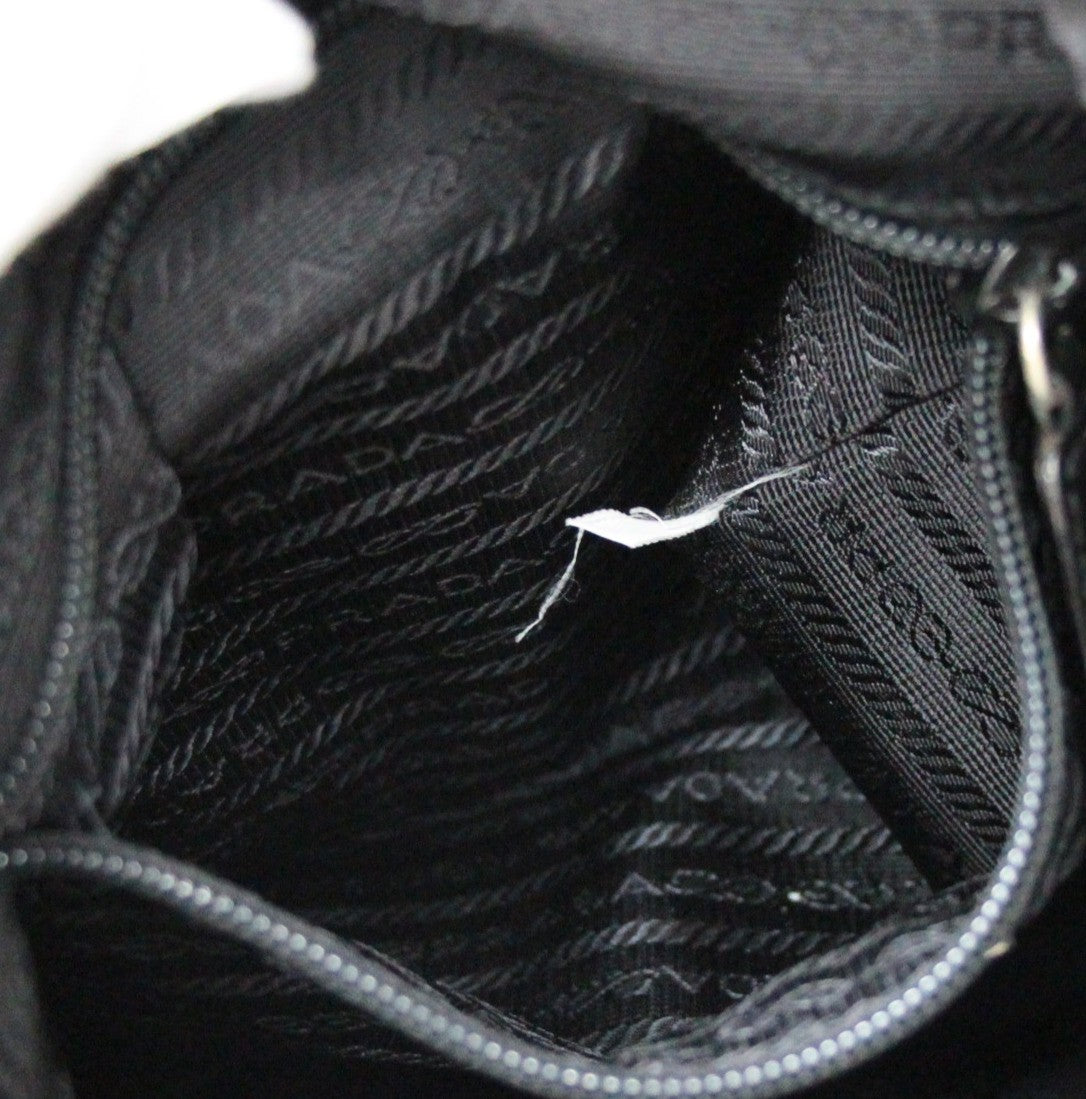 PRADA Nylon Triangle Logo Small Backpack Size ONE SIZE