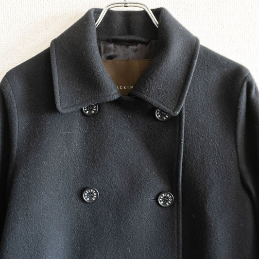 Mackintosh Wool Coat Black Size 36