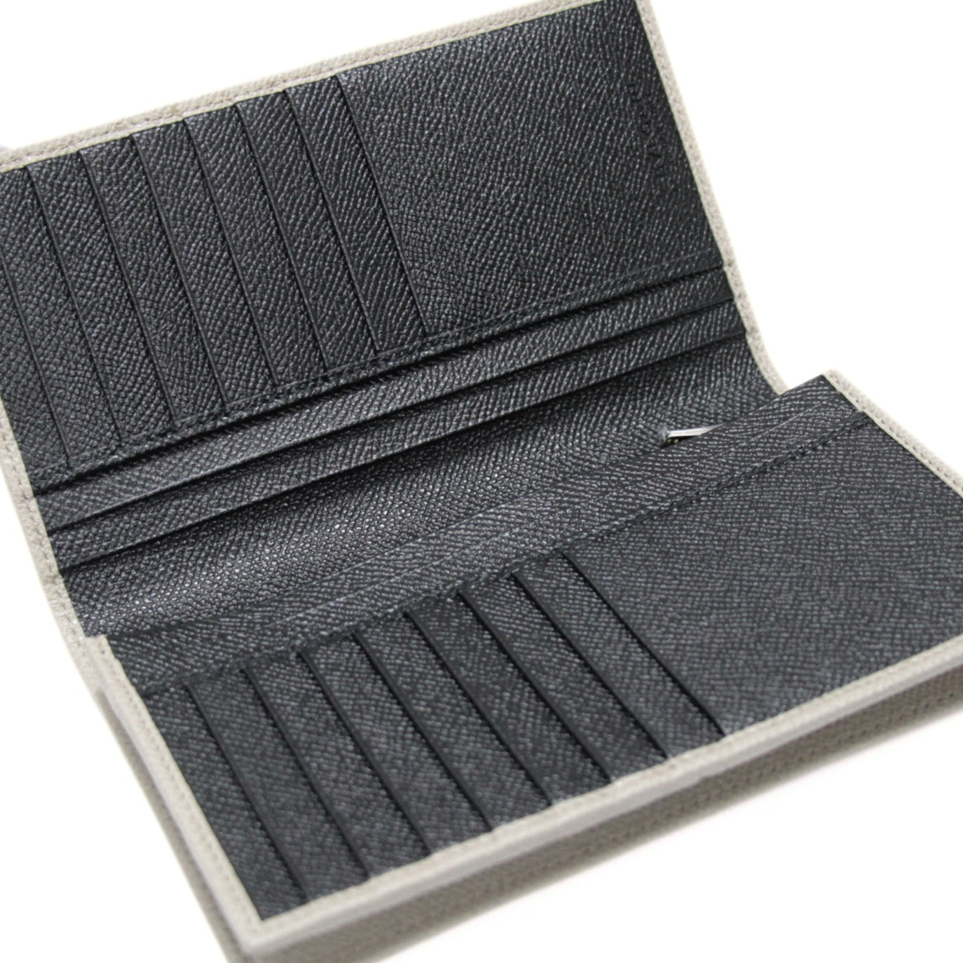 BVLGARI Bulgari Man Leather Bifold Wallet Gray Size ONE SIZE
